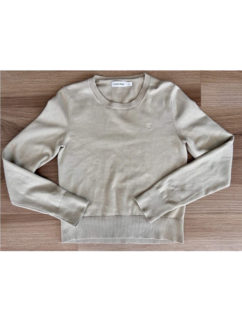 Calvin Klein 100% Cotton Lightweight Women’s Sweater Brown Medium